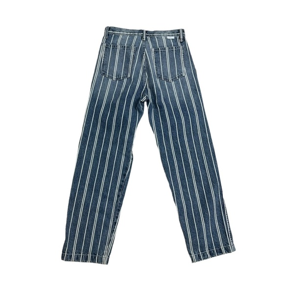 Boyish Jeans Pinstriped Blue Cotton Kirby Casual Straight Leg Denim Size 27 - Picture 4 of 10